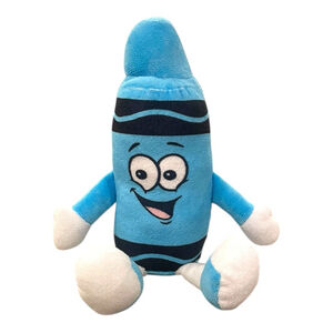 Hallmark Crayola Crayon Character Sky Blue Plush Toy Stuffed Animal 11”